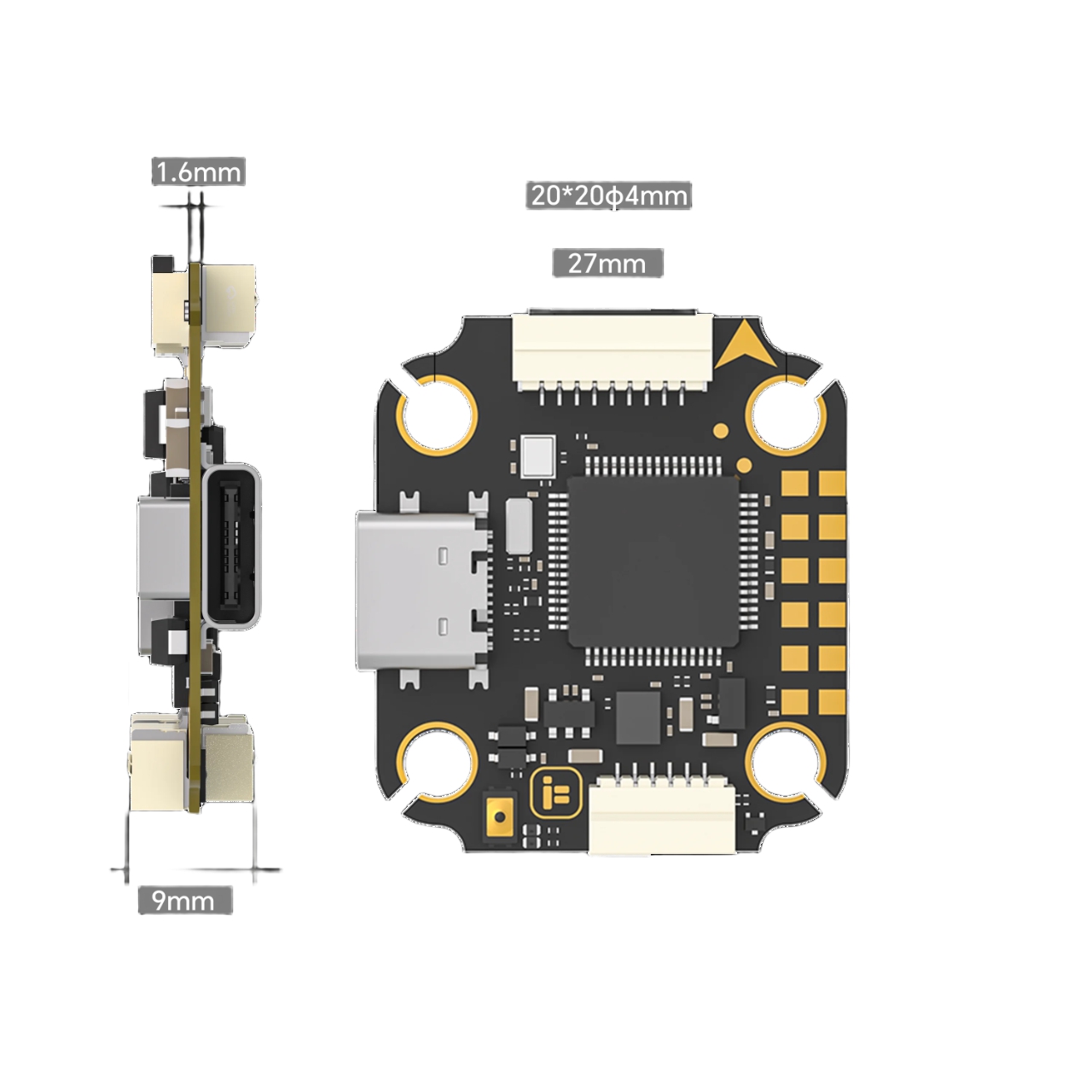 IFlight Borg Mini F7 Stack wit - Fpv Flight Controller F7 Stack 60A ulasan dan harga