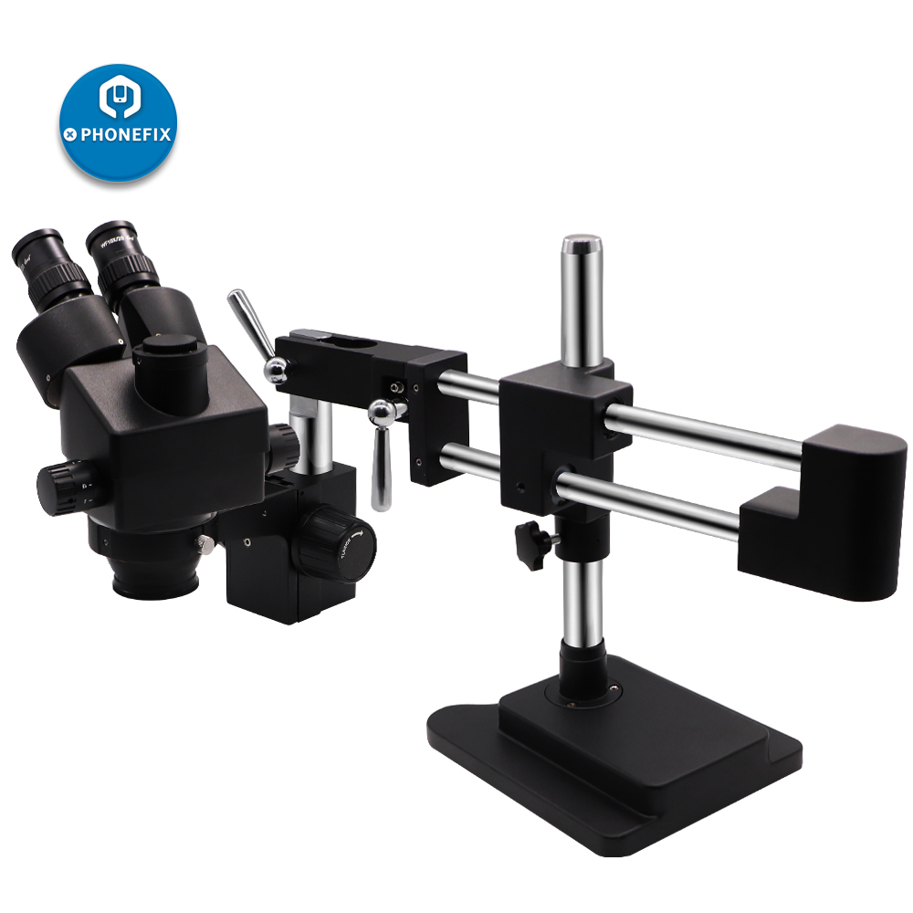 3.5X-90X Black Double Arm Ster - Stereo Trinocular Microscope Pcb ulasan dan harga