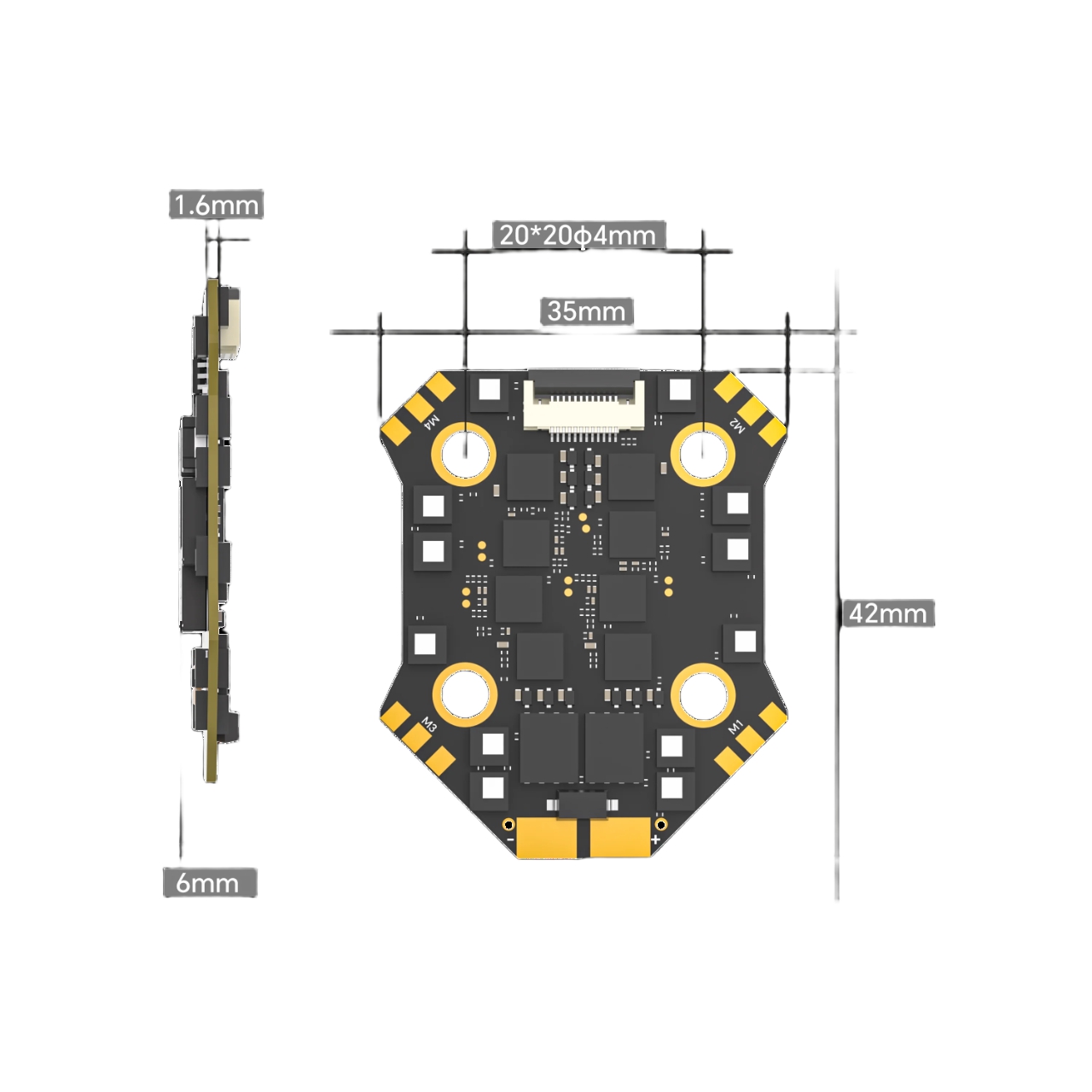 IFlight Borg Mini F7 Stack wit - Fpv Flight Controller F7 Stack 60A ulasan dan harga