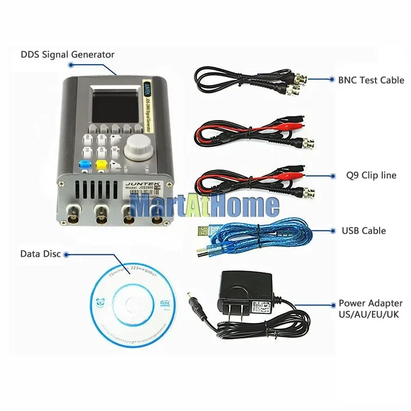 Digital Dual-channel DDS Signa - Function Arbitrary Waveform Generator ulasan dan harga