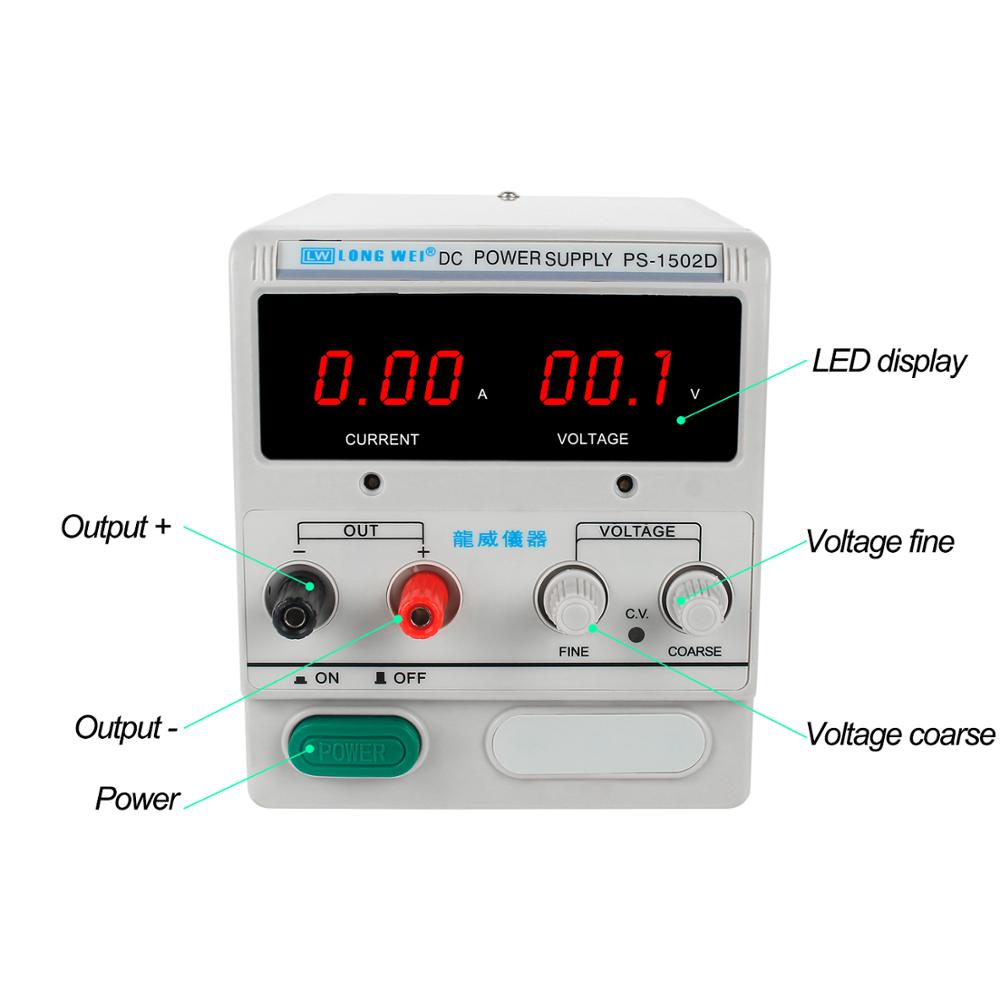 LW PS-1502D 1503D  PS-1505D 15 - Linear Lab Power Supply Adjustable ulasan dan harga
